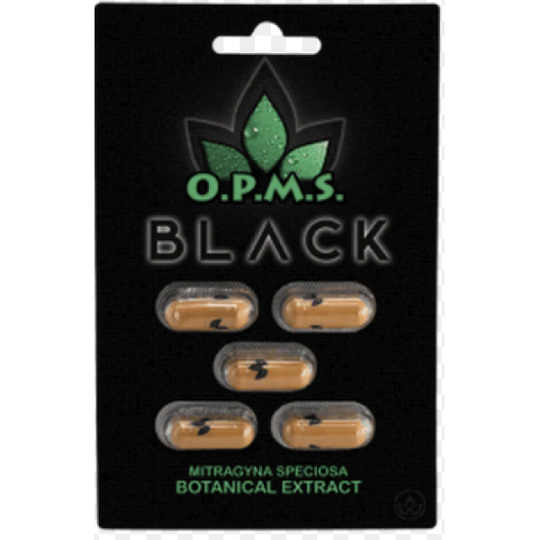 OPMS BLACK KRATOM EXTRACT CAPSULES 5ct
