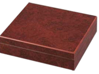 QUALITY IMPORTERS HUMIDOR BURLWOOD 20CT