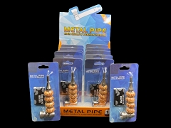 DOTTED FOUR ROUND METAL PIPE W/SCREENS