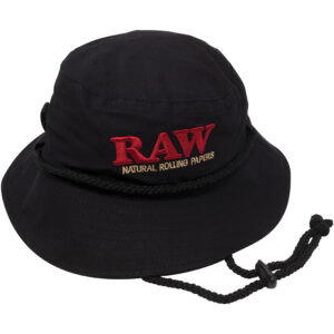 RAW BLACK BUCKET HAT LARGE